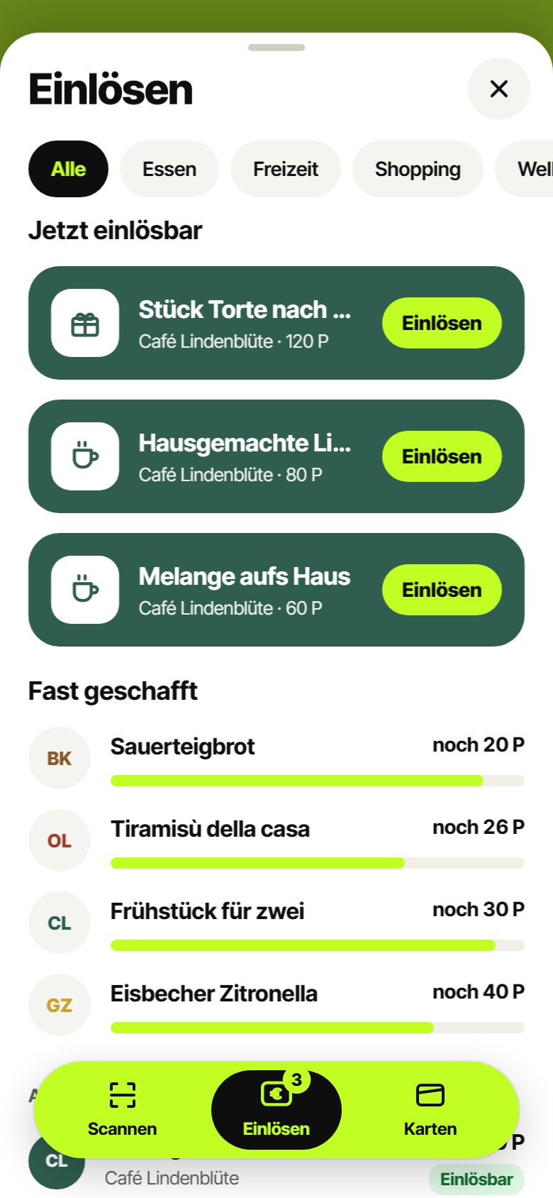 Einlösen