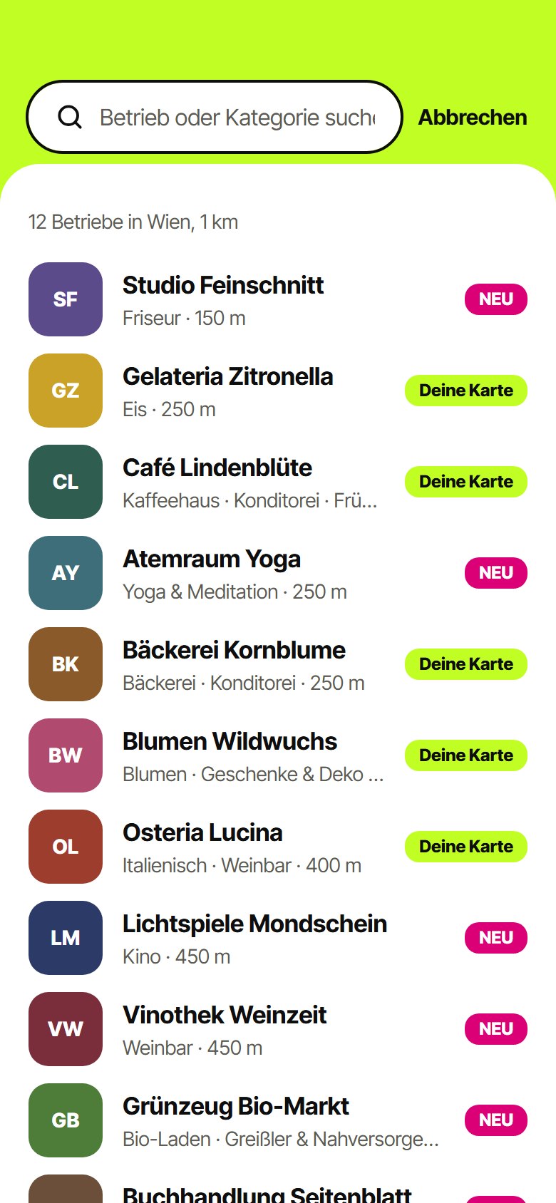 Lokale in deiner Nähe